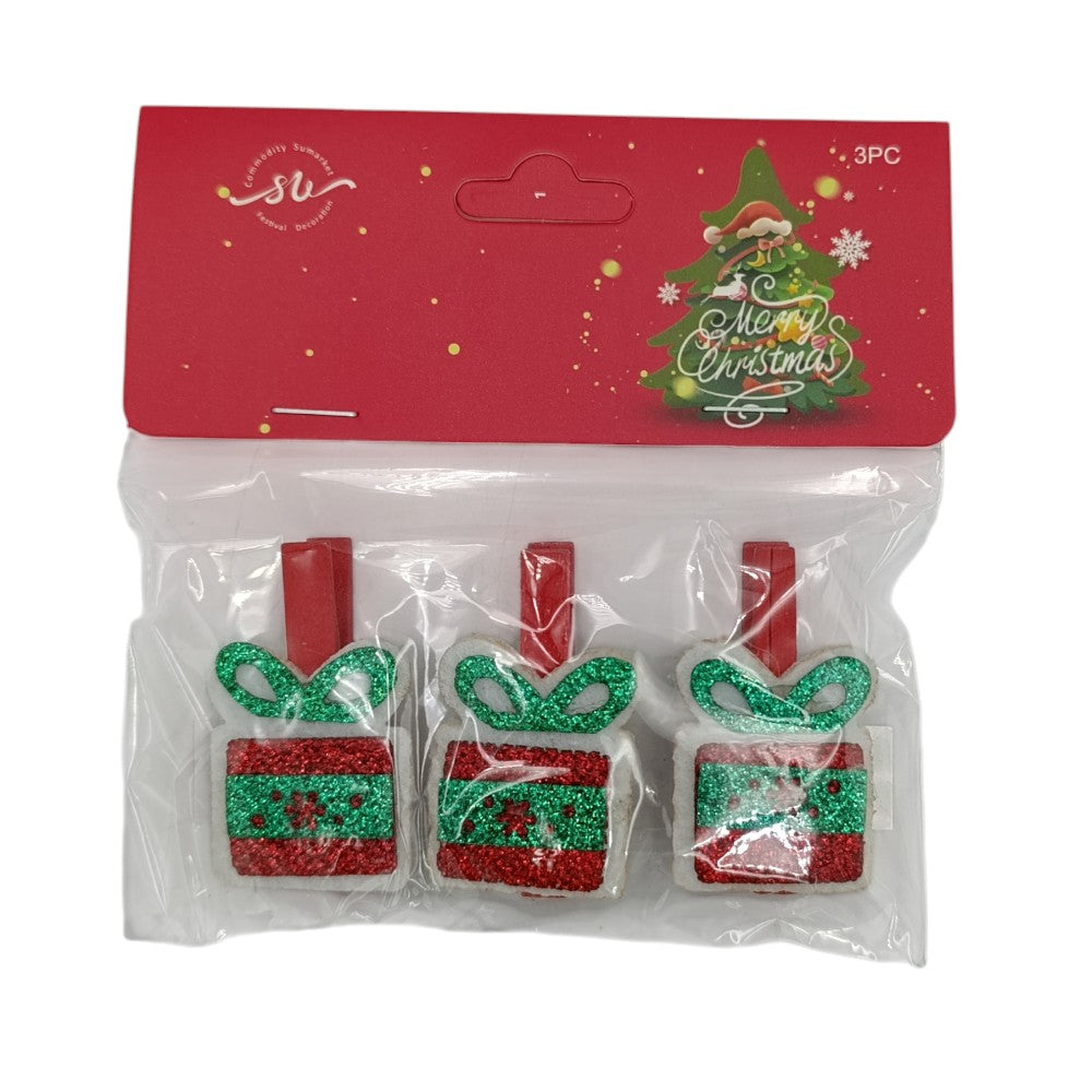 Χριστουγεννιάτικο Σετ Αξεσουάρ Χειροτεχνίας 3τμχ Διάφορα Σχέδια - 1τμχ