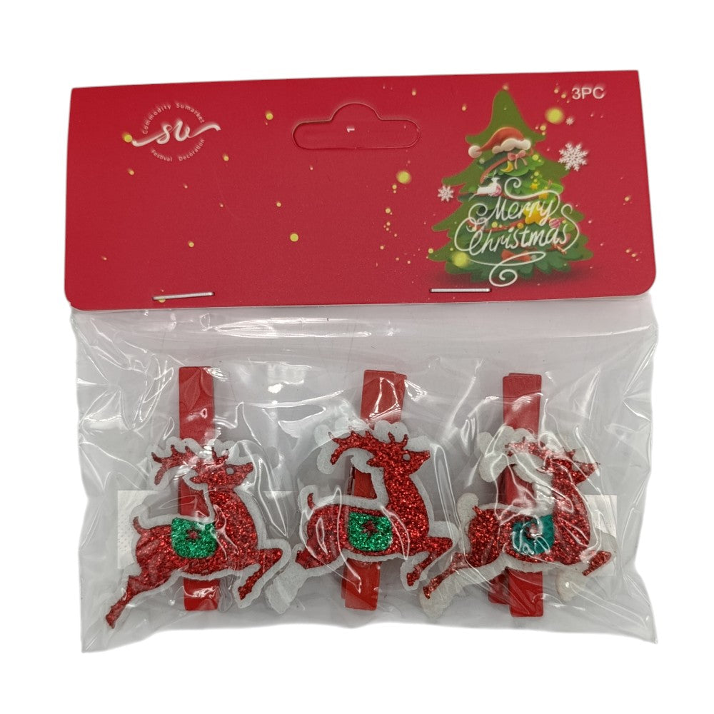 Χριστουγεννιάτικο Σετ Αξεσουάρ Χειροτεχνίας 3τμχ Διάφορα Σχέδια - 1τμχ
