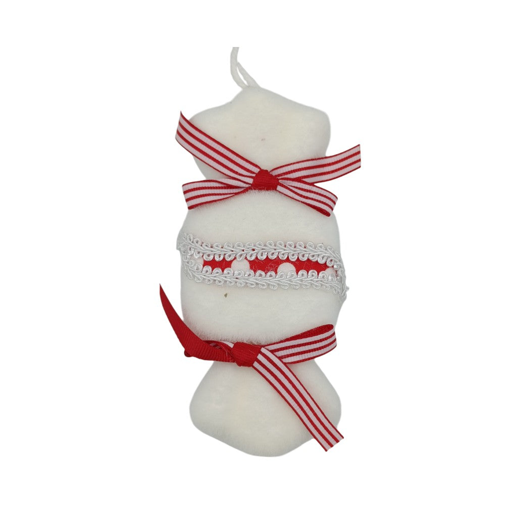 Χριστουγεννιάτικο Στολίδι Καραμέλα Φελιζόλ Λευκή 15εκ