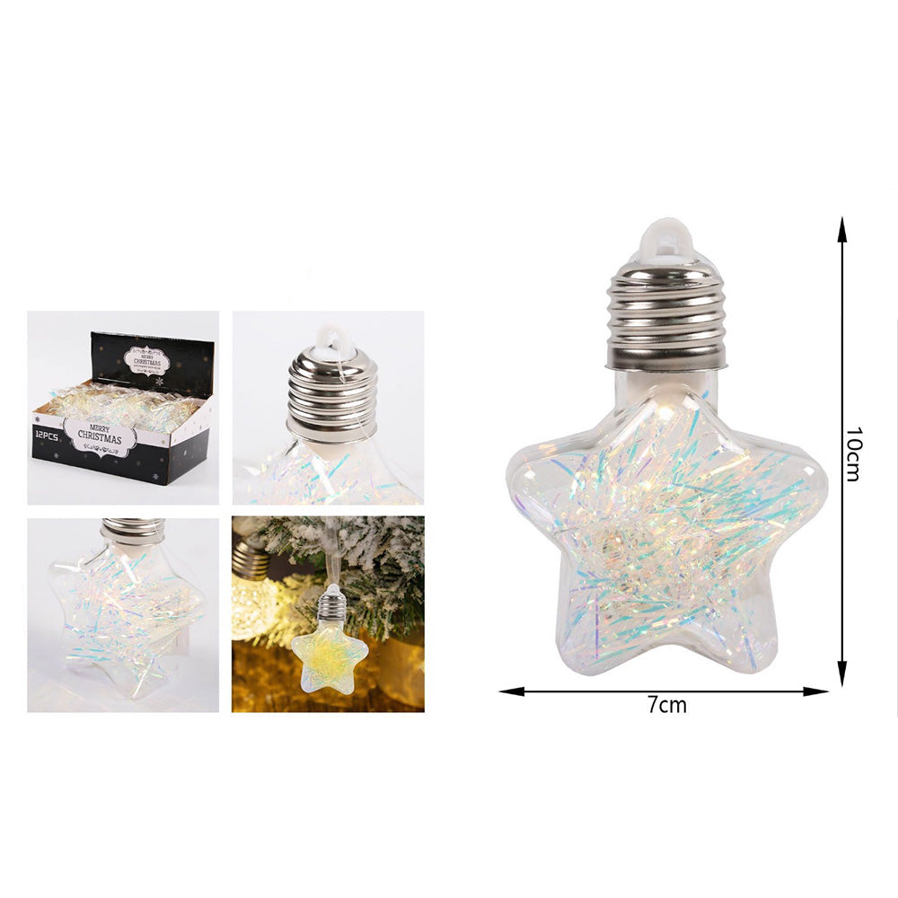 Χριστουγεννιάτικο Στολίδι με Φως Αστεράκι 10×7 εκ – 1 Τμχ