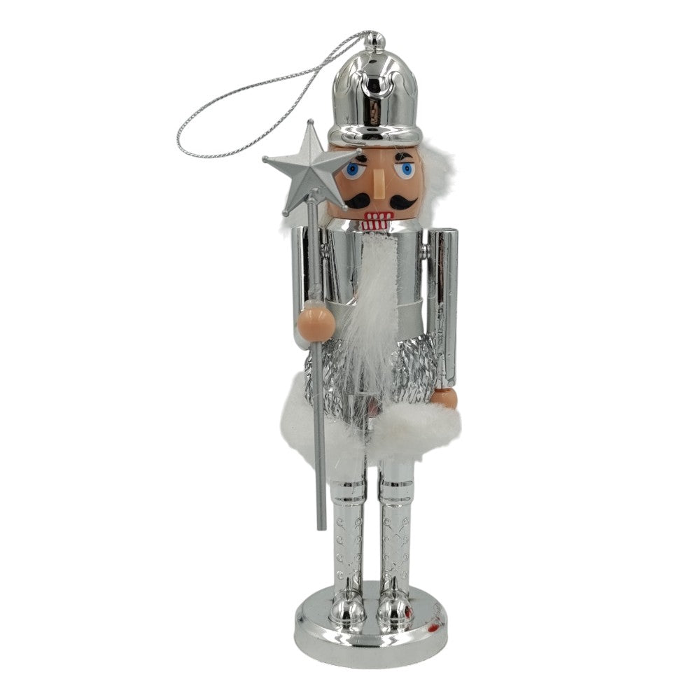 Χριστουγεννιάτικος Διακοσμητικός Καρυοθραύστης Κρεμαστός 18εκ 3 Χρώματα