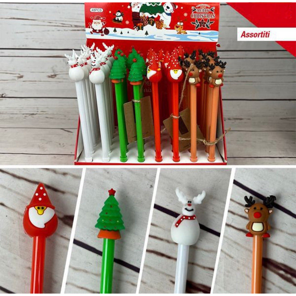 Χριστουγεννιάτικο Στυλό 4 Σχέδια - 1 Τμχ