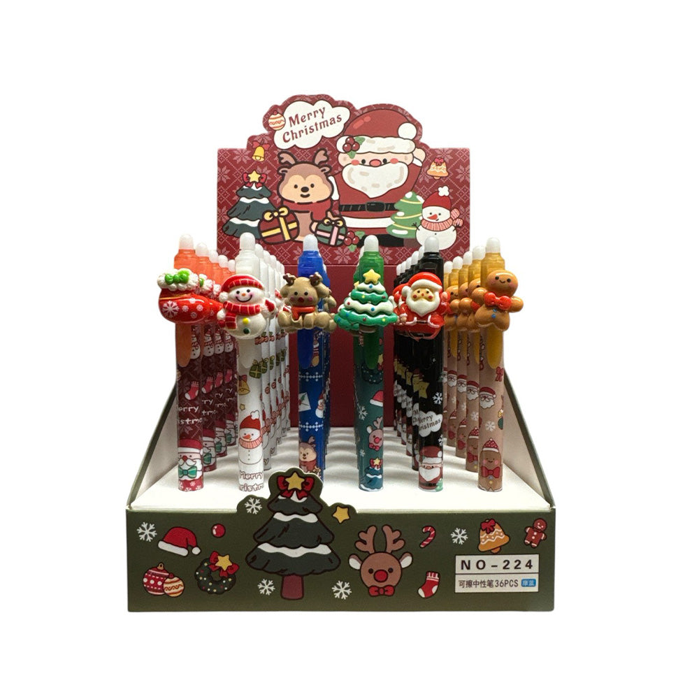 Χριστουγεννιάτικο Στυλό Που Σβήνει 6 Σχέδια - 1 Τμχ