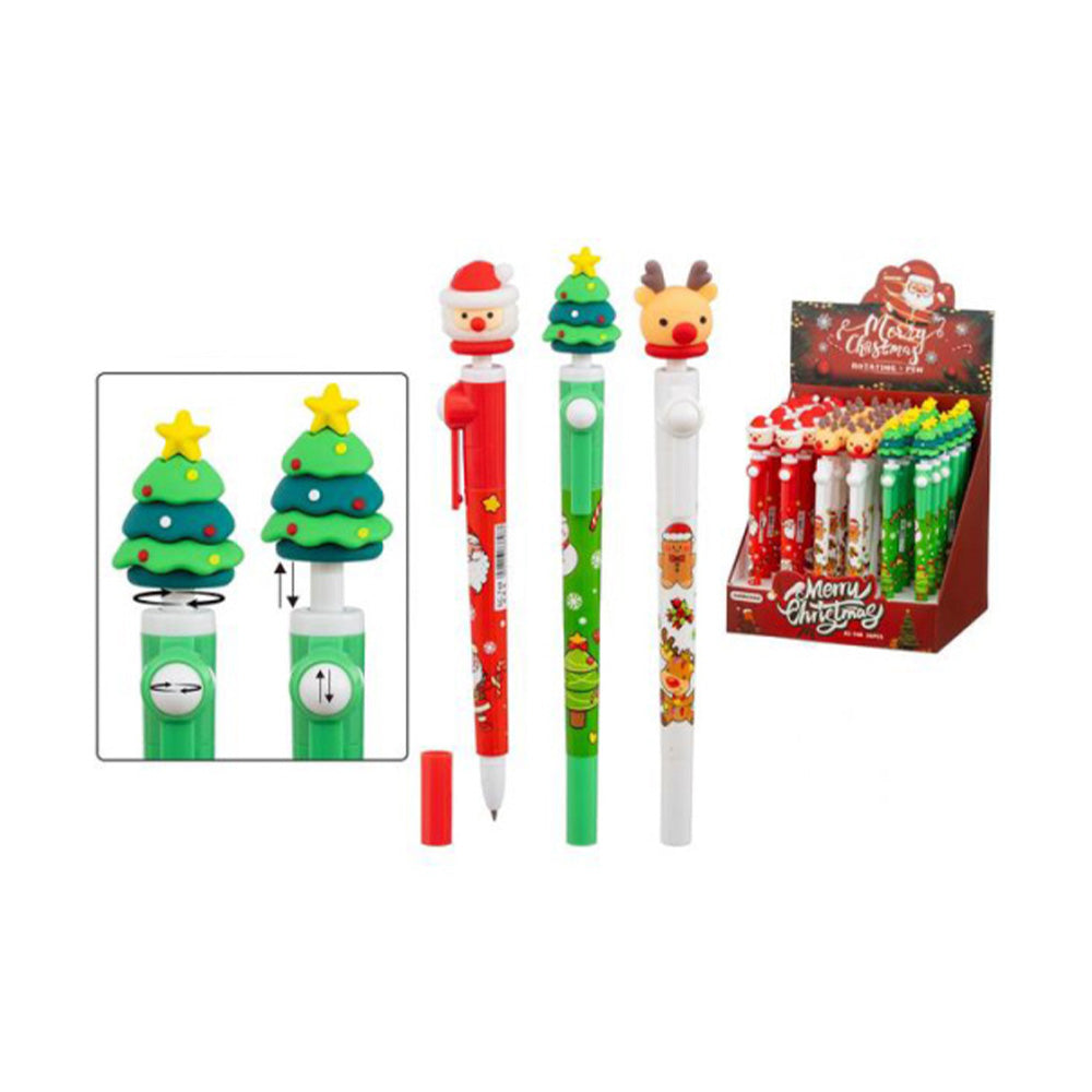 Χριστουγεννιάτικο Στυλό Spinning 3 Σχέδια - 1 Τμχ