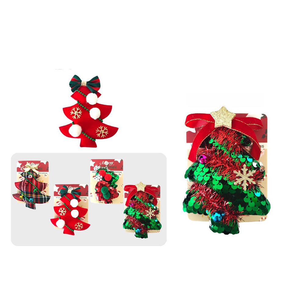 Χριστουγεννιάτικο Τσιμπιδάκι Δεντράκι 6 Σχέδια - 1 Τμχ