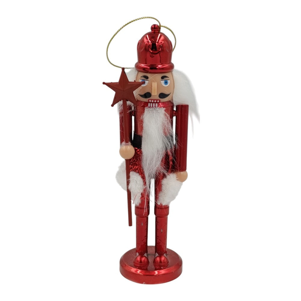 Χριστουγεννιάτικος Διακοσμητικός Καρυοθραύστης Κρεμαστός 18εκ 3 Χρώματα