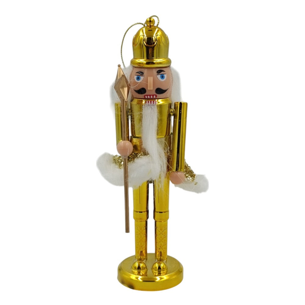 Χριστουγεννιάτικος Διακοσμητικός Καρυοθραύστης Κρεμαστός 18εκ 3 Χρώματα