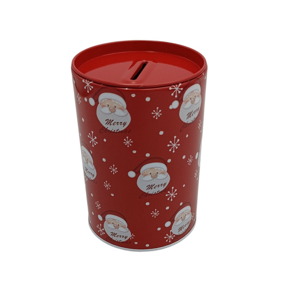 Χριστουγεννιάτικος Κουμπαράς Μεταλλικός 8X8X12εκ 3 Σχέδια - 1τμχ