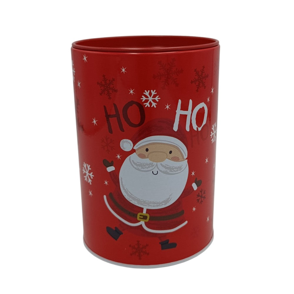 Χριστουγεννιάτικος Κουμπαράς Μεταλλικός 8X8X12εκ 3 Σχέδια - 1τμχ