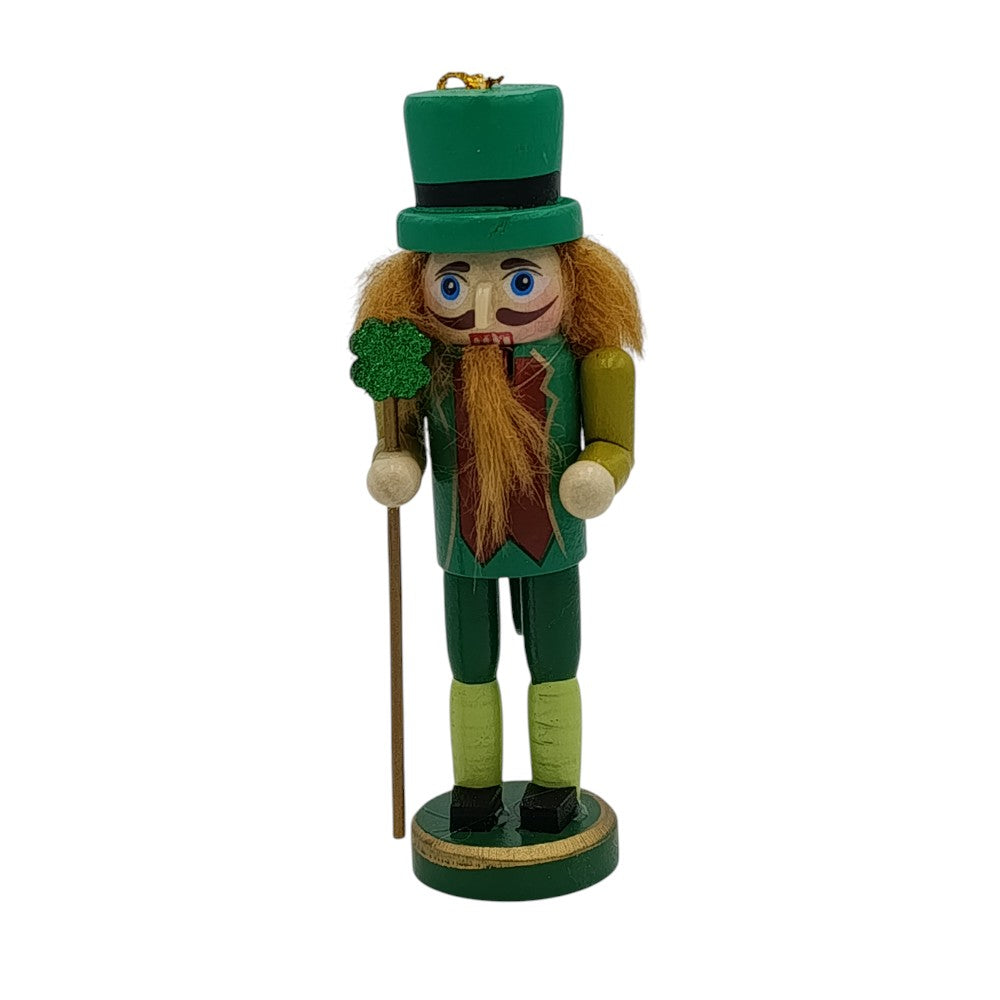 Χριστουγεννιάτικος Ξύλινος Διακοσμητικός Καρυοθραύστης Ιρλανδικός 13εκ