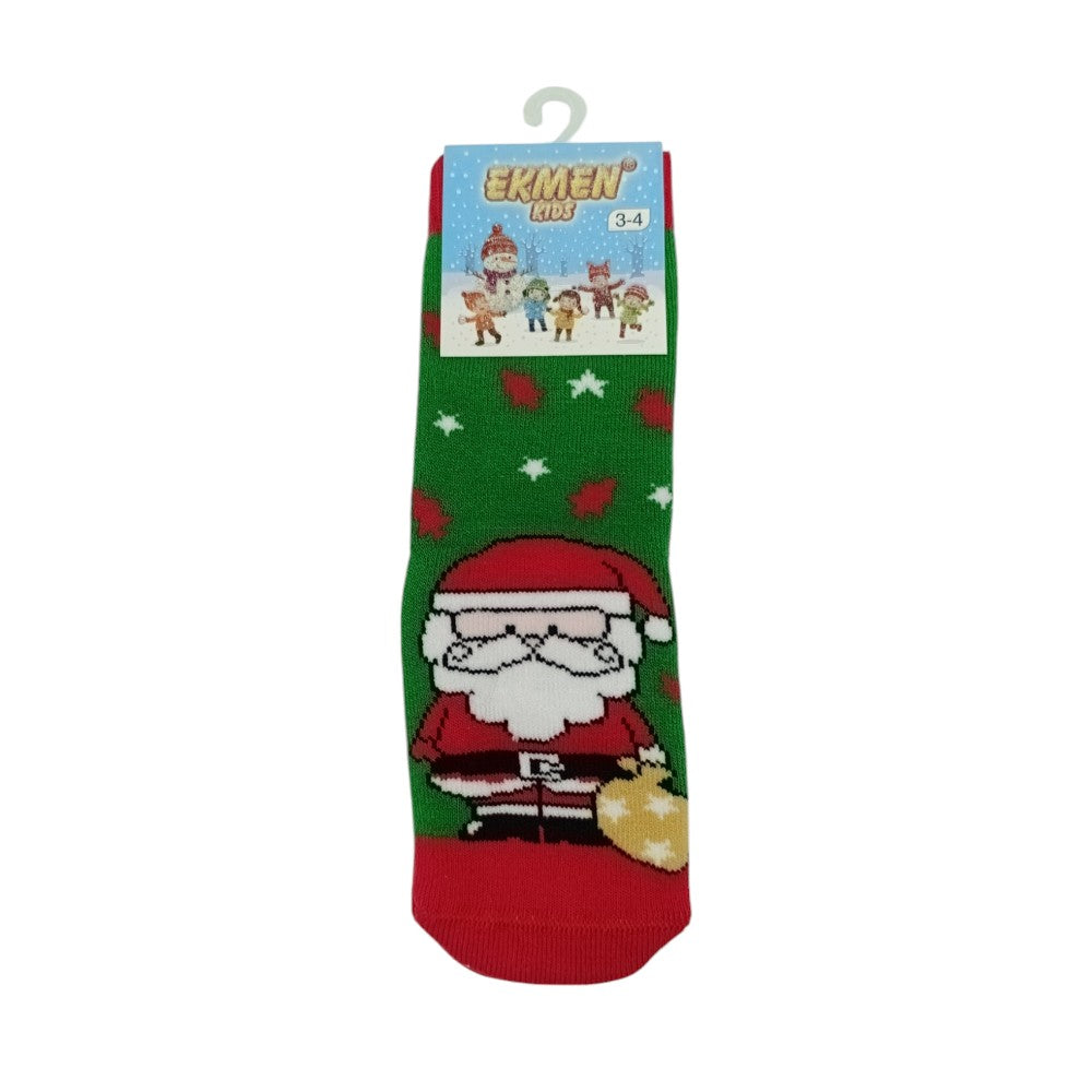 EKMENEKMEN Kids Χριστουγεννιάτικες Κάλτσες Παιδικές Αντιολισθητικές 1 Ζεύγος 3-4 Ετώνpapell.gr