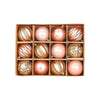 TrademarktΧριστουγεννιάτικες Μπάλες Σετ Rose Gold Γυαλιστερές Glitter Σχέδια 8εκ 12τμχpapell.gr