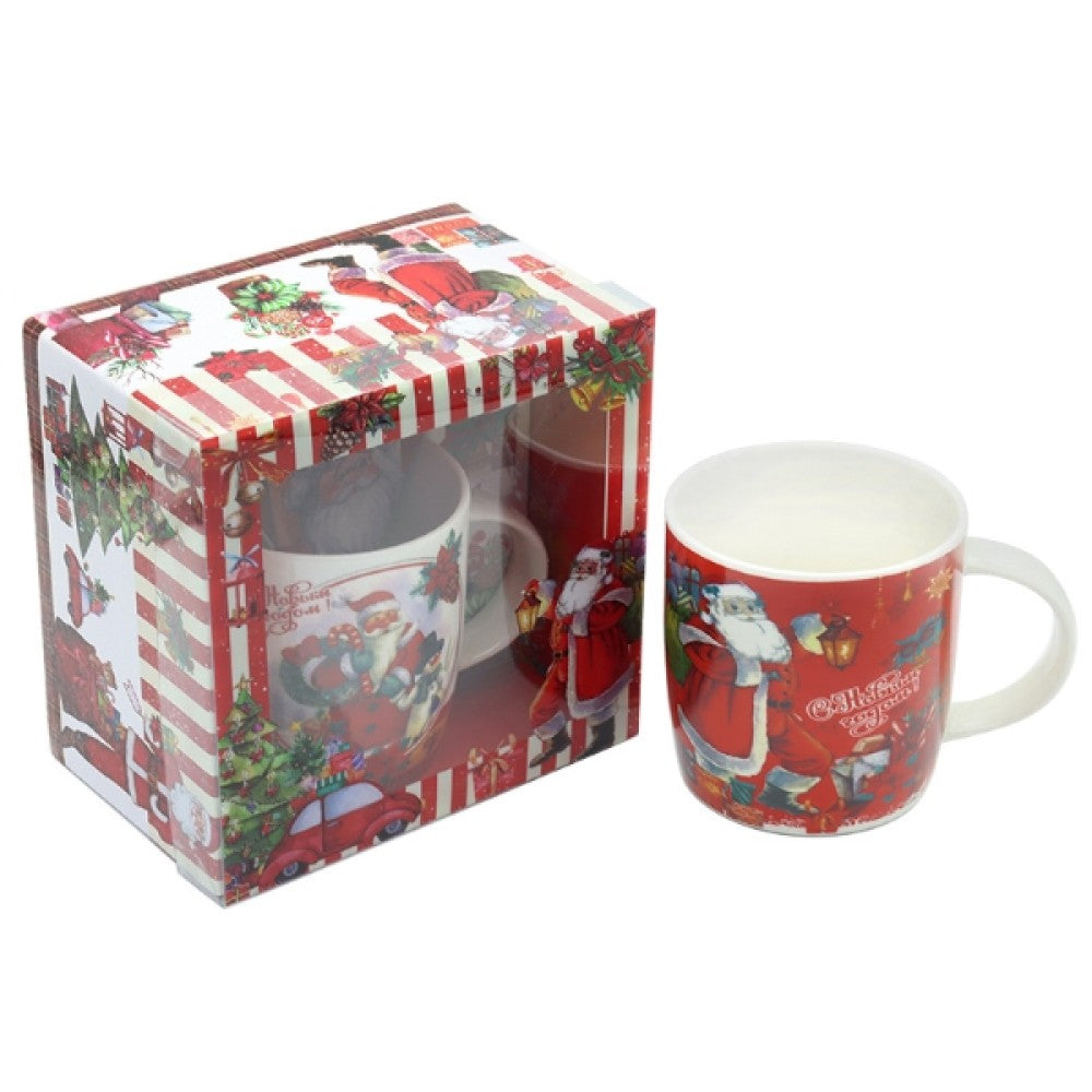 TrademarktΧριστουγεννιάτικη Κούπα Με Κουτάλι 380ml 4 Σχέδια 15x14,5x10εκ - 1Τμχpapell.gr