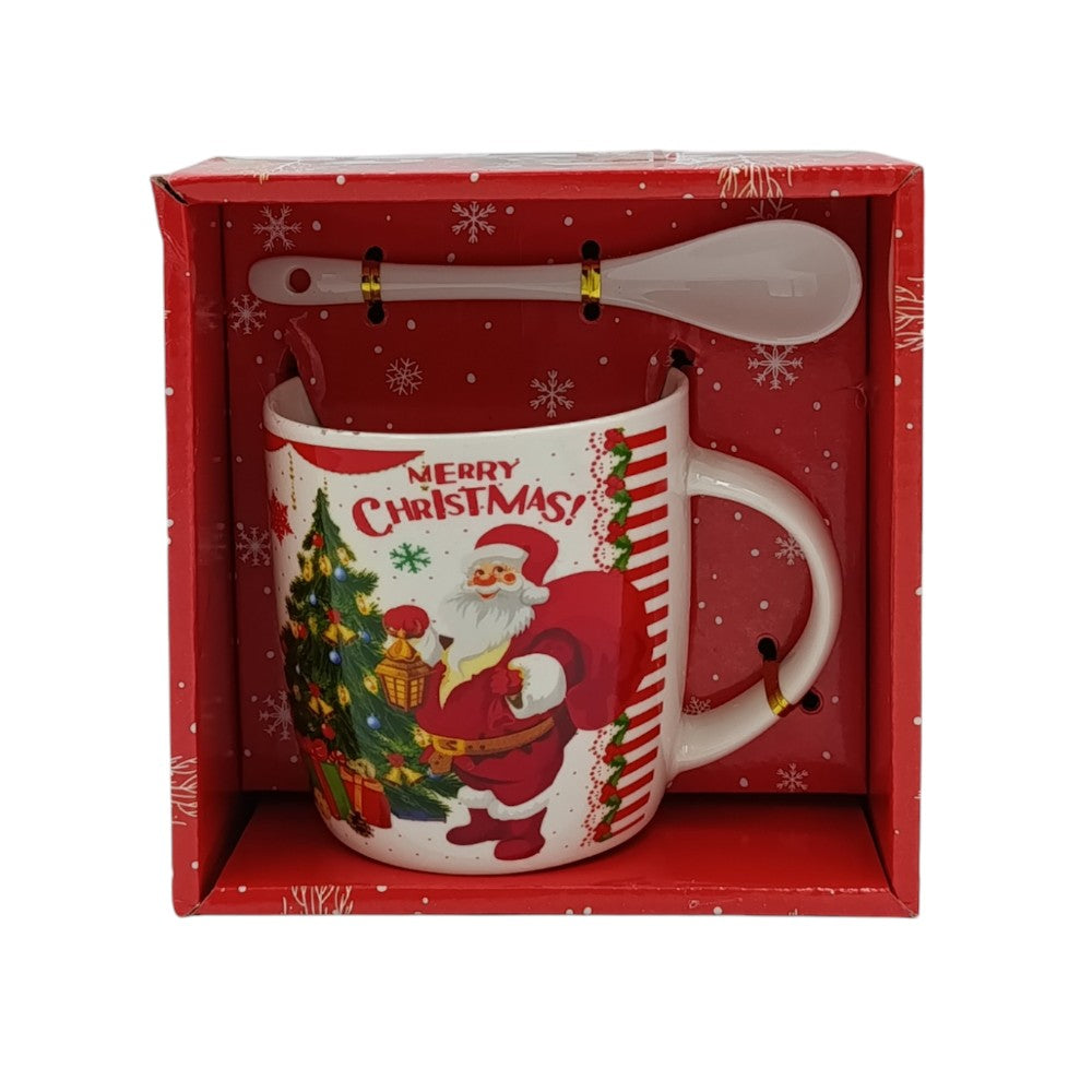 TrademarktΧριστουγεννιάτικη Κούπα Με Κουτάλι 380ml 4 Σχέδια 15x14,5x10εκpapell.gr