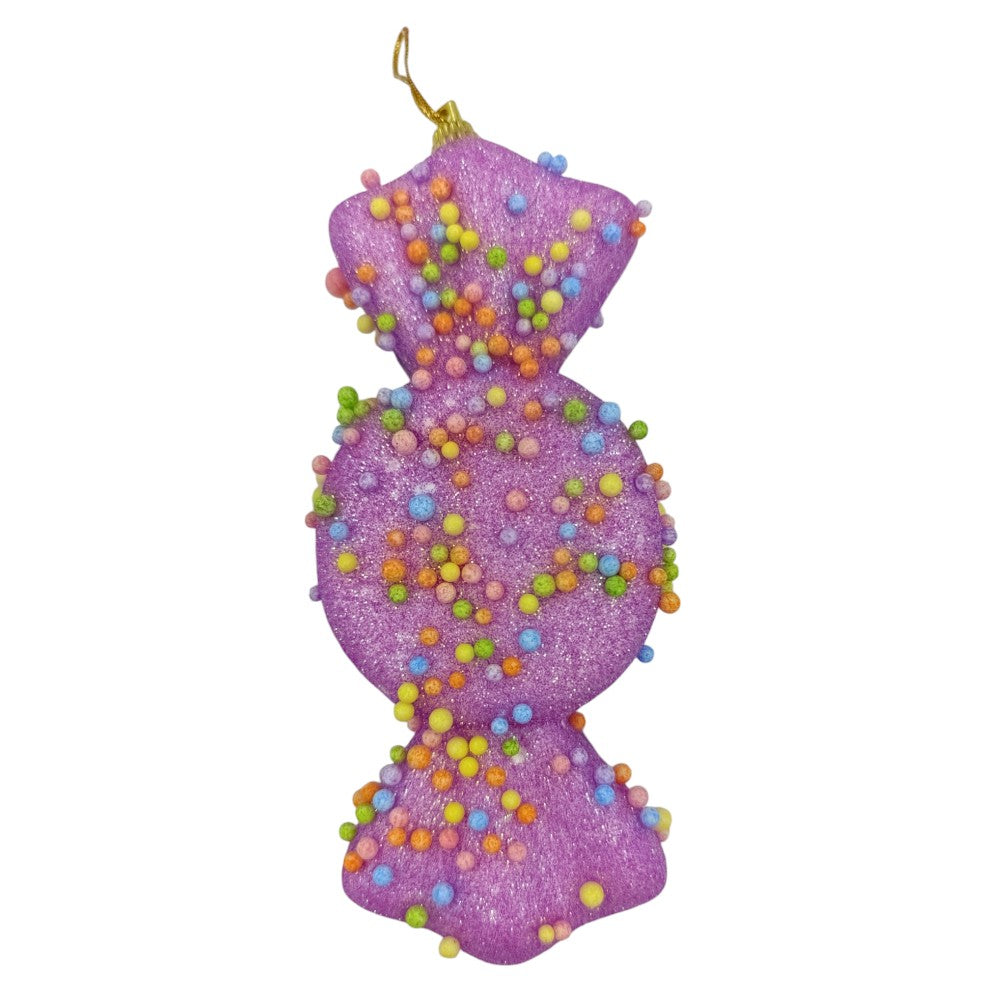 OEMΧριστουγεννιάτικο Στολίδι Καραμέλα Φελιζόλ Μωβ 15Χ6εκpapell.gr