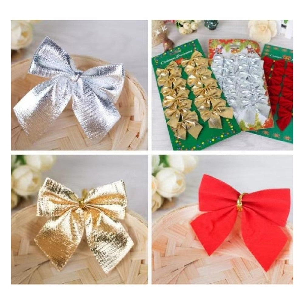 TrademarktΧριστουγεννιάτικοι Φιόγκοι 6Χ6εκ 12Τμχ 3 Χρώματαpapell.gr