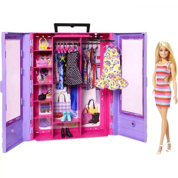 Mattel Barbie Fashionistas Νέα Ντουλαπα Της Barbie Με Κουκλα