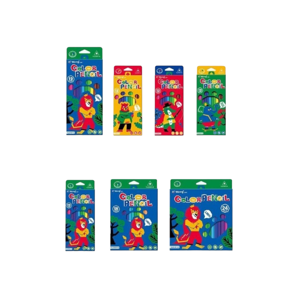 YALONGYalong Ξυλομπογιές Λεπτές Δεινόσαυρος 24Τμχpapell.gr