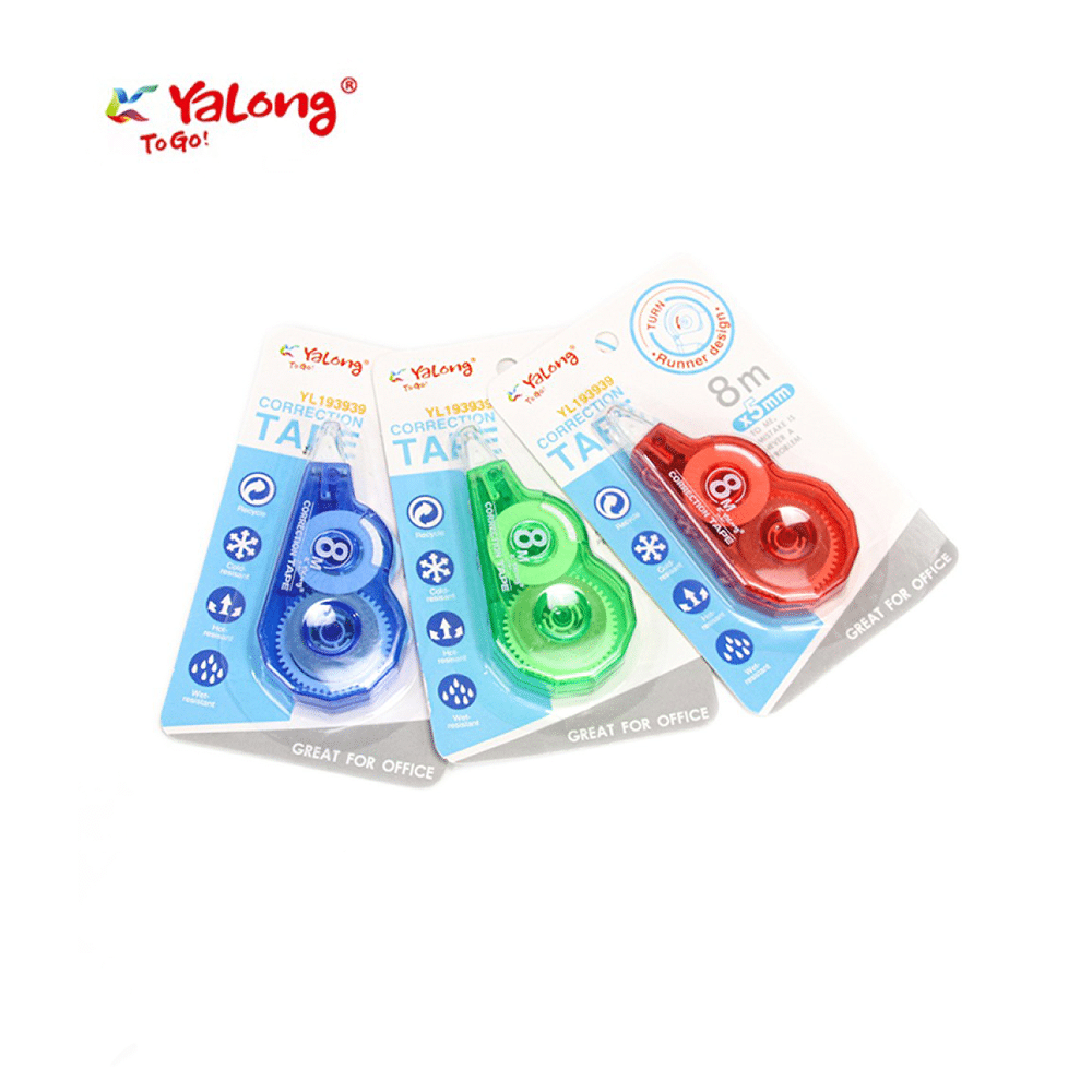 YalongYalong Διορθωτική Ταινία 5mm X 8m Διάφορα Χρώματα- 1Τμχpapell.gr