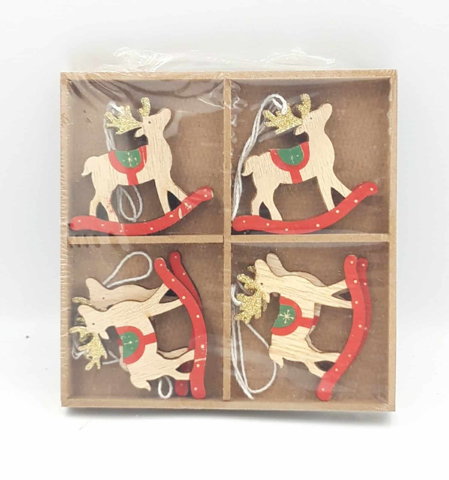 TrademarktΣτολιδια Ξυλινα Ταρανδος Καφε 8Τμχpapell.gr