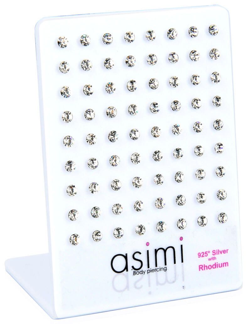 ASIMIΑσημενιο Σκουλαρικι 3Mm Επιπλατινωμενοpapell.gr