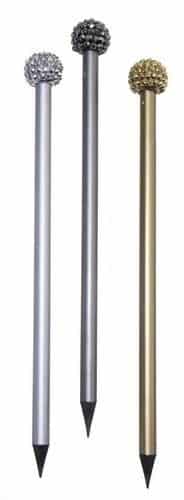 Μολυβι Μαυρο Ξυλο 3Χρ Μεταλλικα Διαμαντακι Tesoro