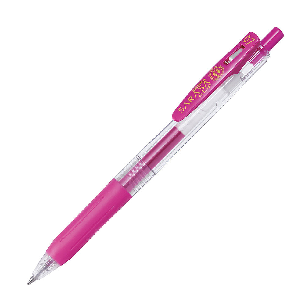 Zebra Στυλό Sarasa Clip Gel 0.7mm με Κουμπί Magenta