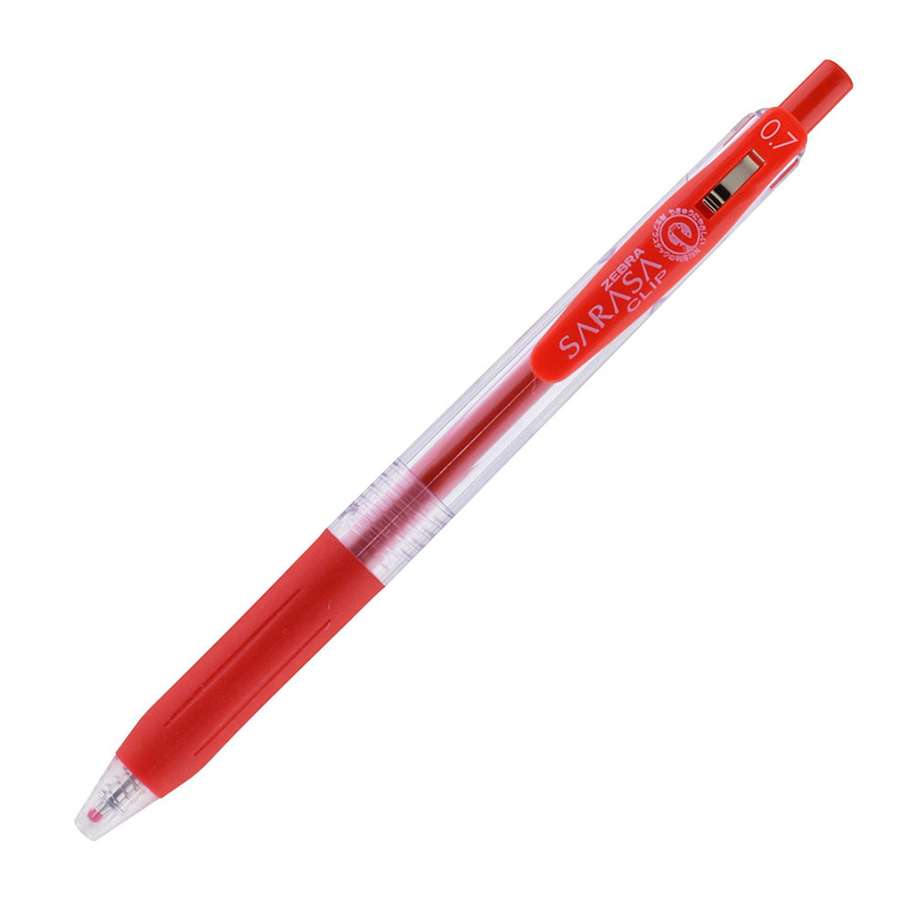 Zebra Στυλό Sarasa Clip Gel 0.7mm με Κουμπί Red
