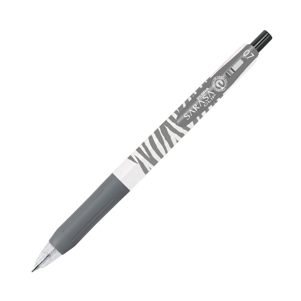 Zebra Στυλό Sarasa Pastel Stripes Clip Gel 0.7mm με Κουμπί Black