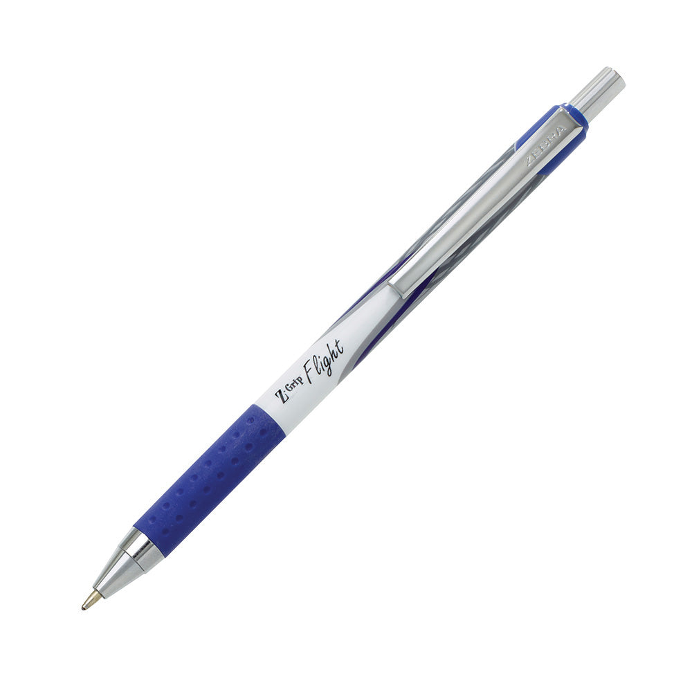 Zebra Στυλό Διαρκείας Z-Grip Flight με Kουμπί 1.2mm Blue
