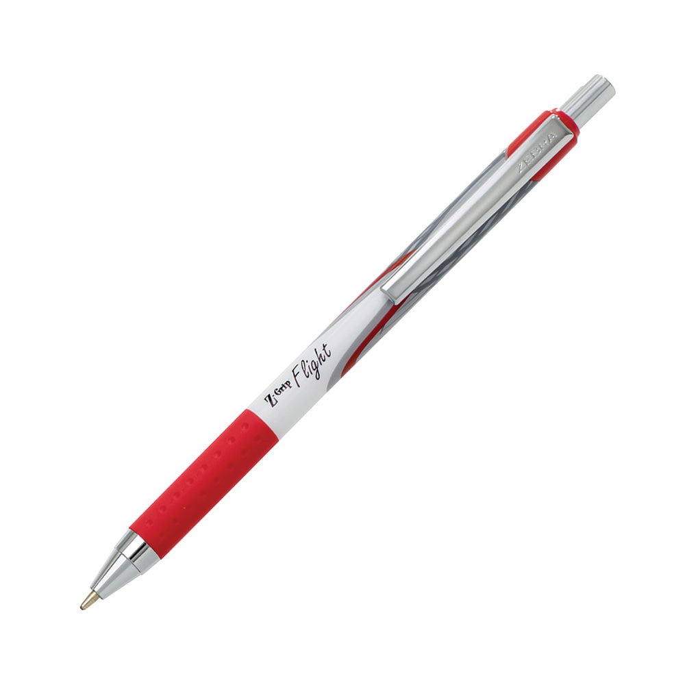 Zebra Στυλό Διαρκείας Z-Grip Flight με Kουμπί 1.2mm Red