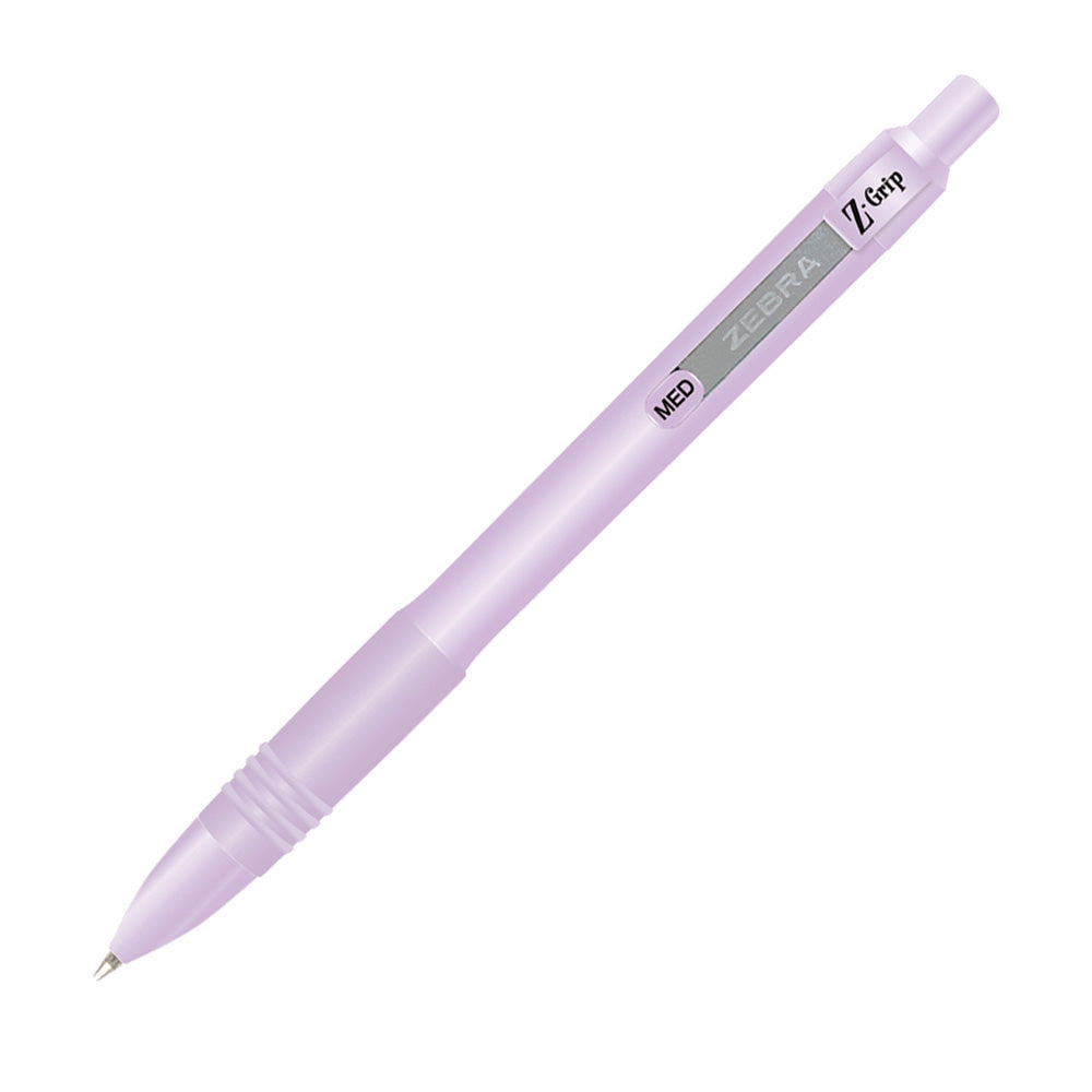 Zebra Στυλό Διαρκείας Z-Grip Pastel με Κουμπί 1.0mm Pastel Violet