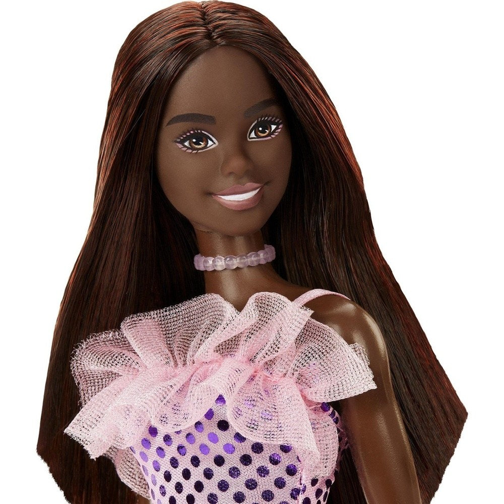 Mattel Barbie Μini Φορεματα Μελαχρινη Ροζ Φορεμα