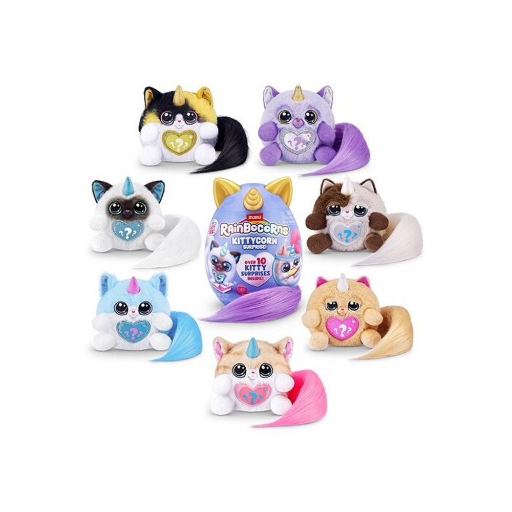 Zuru Αυγό Rainbocorns Kittycorn Ουρά με Λαμπάδα σε Διάφορα Σχέδια - 1 Τμχ