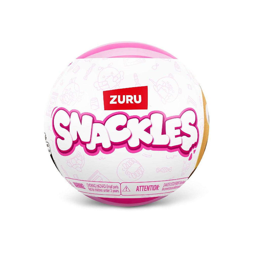 Zuru Μπάλα Λούτρινο Snackles 13 εκ σε 10 Σχέδια  - 1 Τμχ